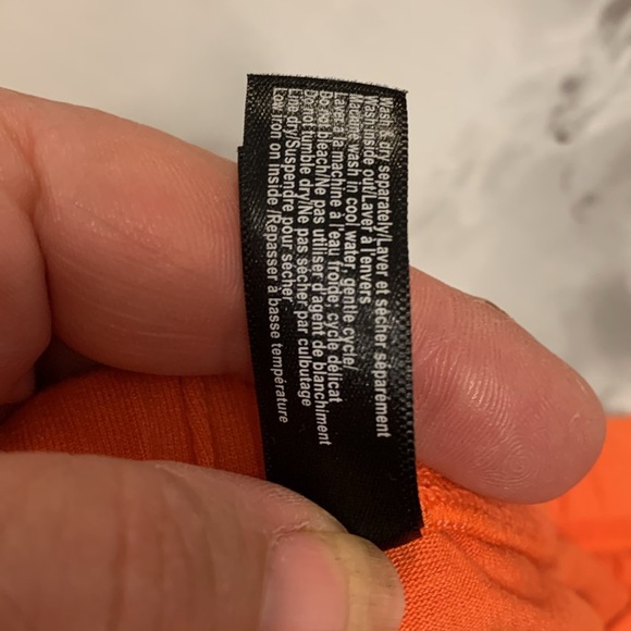 🍉JESS Jessica Simpson Orange and White Tie Dye Maxi Skirt size XL EUC - Picture 8 of 8